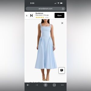 Dorothy B Pima Cotton Blend Cocktail Midi Dress